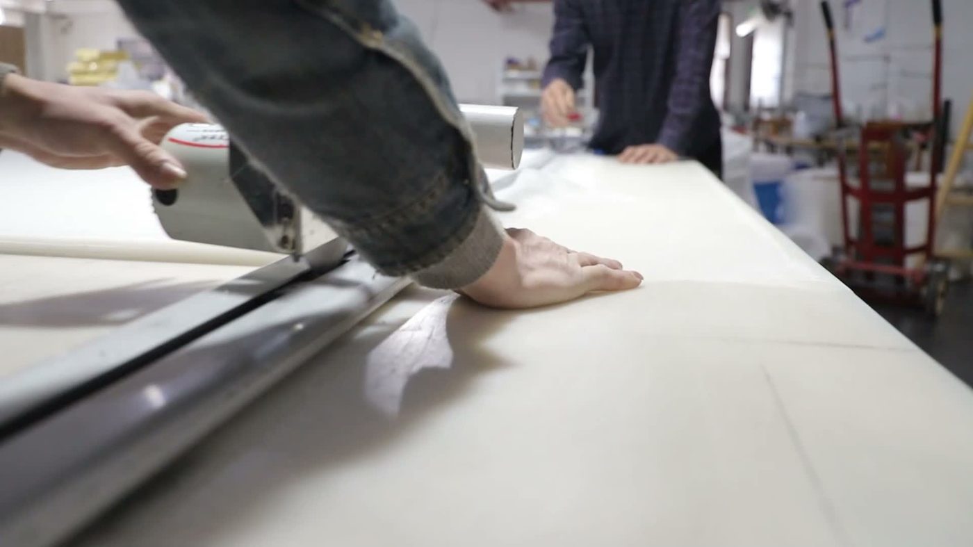 Fabric cutting for filter bags