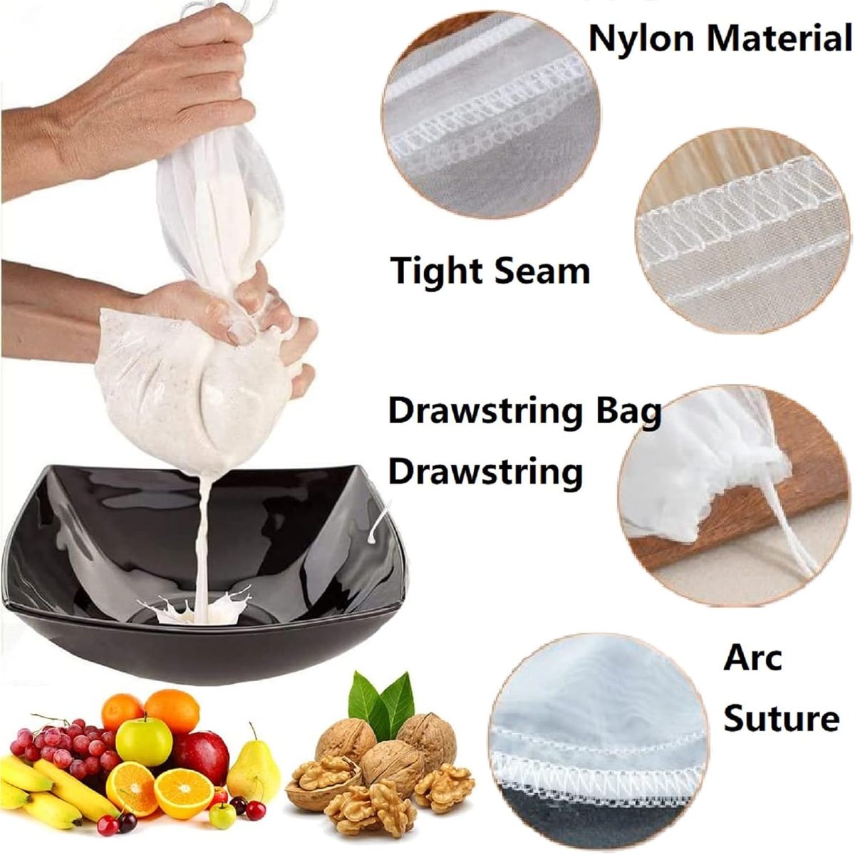 Food-Grade Reusable Liquid Filter Bag